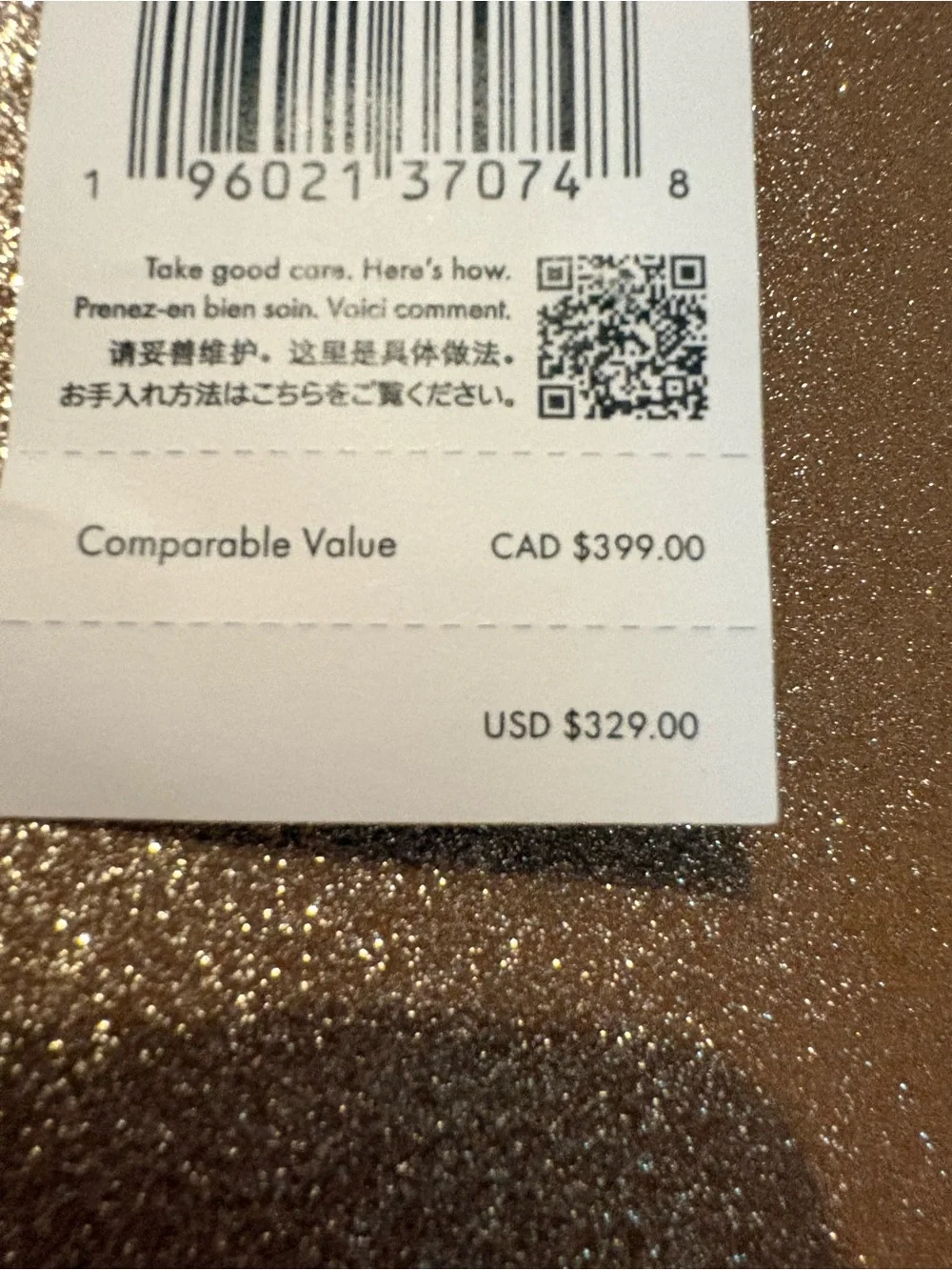 $329 New Kate Spade Glitter Rose Gold Crossbody